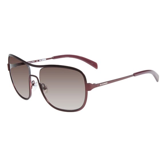 Jil Sander Accessories - JIL SANDER JS126S 209 Brown SUNGLASSES Square Metal MADE IN ITALY $400